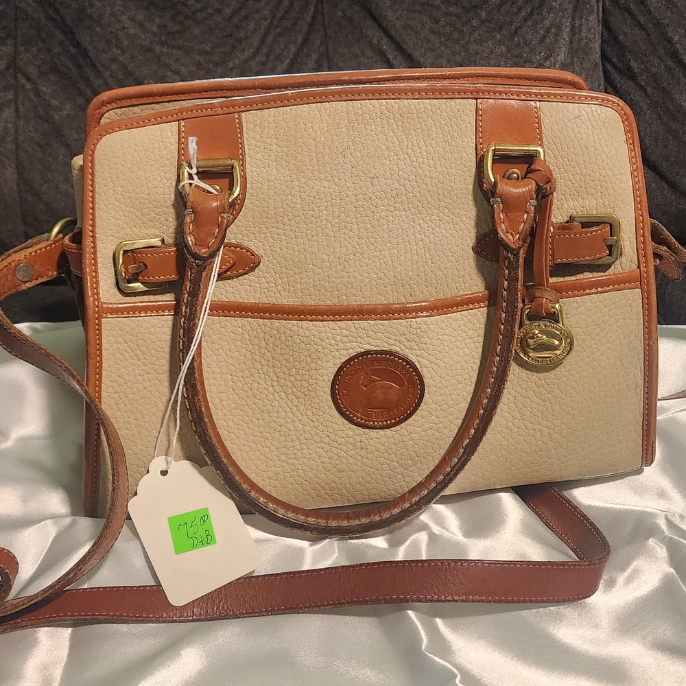 Classic Cream and Brown Dooney Handbag